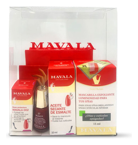 Kit Manicura Mavala Oil Seal+base+nail Mask+esmalte+lima