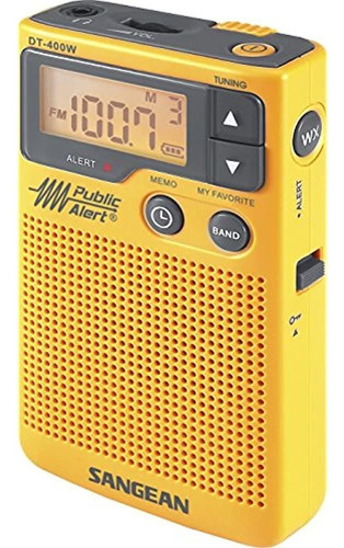 Radio De Bolsillo De Alerta Meteorologica Digital Sangean D