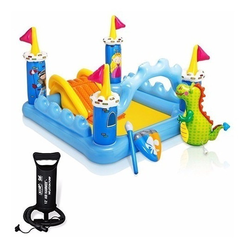 Pileta Inflable Intex Playcenter Castle Castillo + Inflador