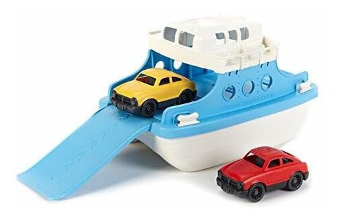 Juguete De Baño Green Toys Ferry Boat Toy Azul  Blanco 