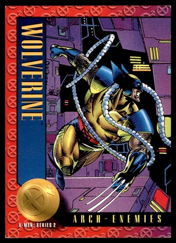 Estampa Tarjeta Marvel Xmen 1993 Series 2 Sky Wolverine # 49