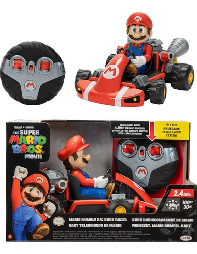 Mario Kart Rumble Kart Racer Carro R/c Nintendo Jakks