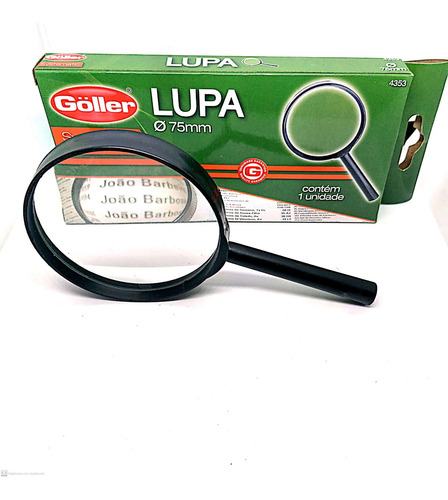 Lupa De Mão Systematic 75mm Lente De Aumento Goller