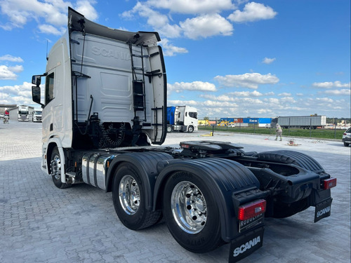 Scania R450 Teto Alto 6x2 Ano 2020/20 Branco R 450 Trucado