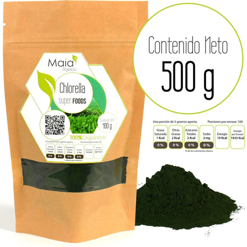 Chlorella - Orgánico 500 Gramos