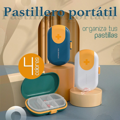 Imagen 5 de 7 de Pastillero Portatil Cortador De Pastillas Divisiones 10157