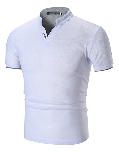 Tipo Polo Para Hombre Camisetas Casuales Moda Camisas Slim