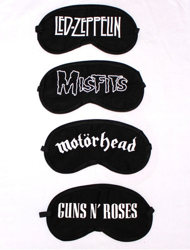 Mascara  Dormir Led Zeppelin Guns N Roses Motor Head Misfits