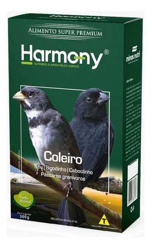 Harmony Birds Coleiro 300 Gr Minas Nutri  Racao Extrusada