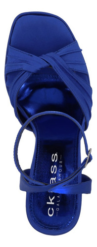 Sandalia Tacón Mujer Azul 12cm 086-28