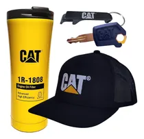 Comprar Gorra Caterpillar Original + Termo Caterpillar Doble Pared