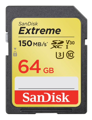 Cartão de memória SanDisk SDSDXV6-064G-GNCIN  Extreme 64GB