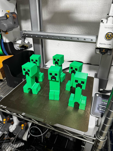 Creeper De Minecraft - Impresión 3d - 6 Piezas