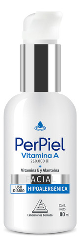 Perpiel Emulsión Facial Vitamina A 80 Ml Momento de aplicación Día/Noche Tipo de piel Sensible