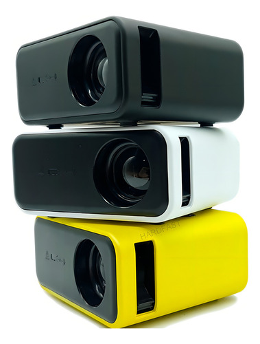 Mini Data Show Led Projetor Portatil Controle Remoto Bilvot Cor Amarelo