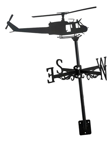 Decoración De Veleta De Techo De Helicóptero De Metal Para