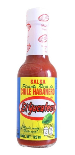 Salsa De Ají Yucateco Habanero Roja 120 Ml - Lireke