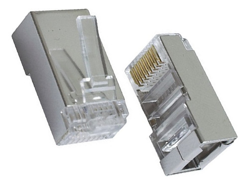 Conector Rj-45 Cat6 Blindado 1 Und Conectores Cat 6 Rj45