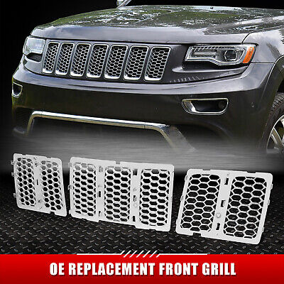 [3pcs]for 14-16 Jeep Grand Cherokee Oe Style Honeycomb M Zzf