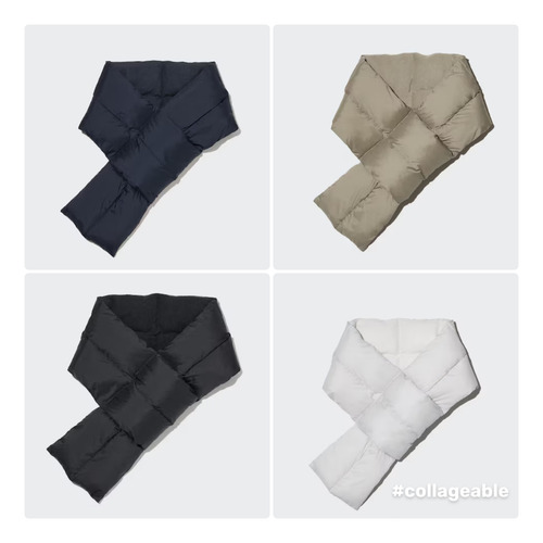 Bufanda Térmica Uniqlo Sistema Heattech Nuevas Originales Negro Liso Único