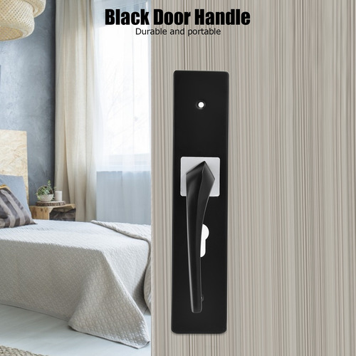 Door Knob Handle Black Simple Mute Universal Household Grip