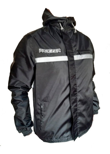 Chaqueta Moto 100% Reflectiva Doble Faz Tela Impermeable