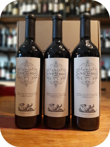 Vino Gran Enemigo Blend Caja Cartón X3. Ideal Para Regalo!!