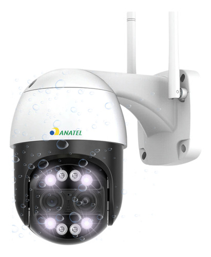 Kit 2 Câmera Ip Wifi P. D'agua Fhd 8mp 4k 8x Zoom Híbrido