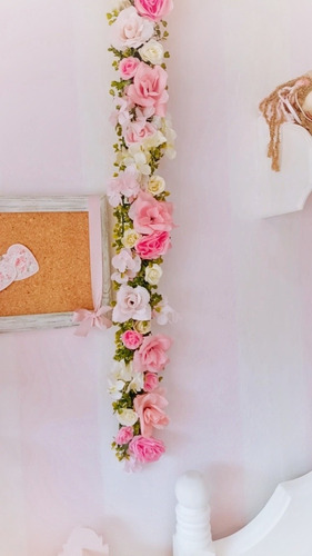 Guirnaldas De Flores Shabby Chic Candy Bar Eventos Bodas | Envío gratis