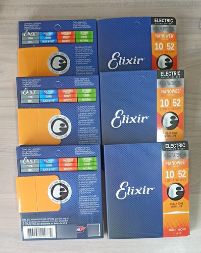 Cuerdas Guitarra Eléctrica Elixir Nanoweb 12077