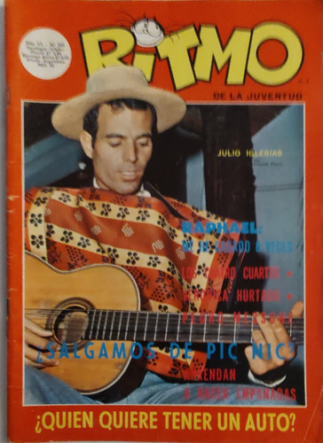 Revista Ritmo N°263 Julio Iglesias Póster De Gloria (aa1053