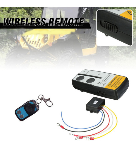 Interruptor De Controle Remoto Elétrico Com Guincho Sem Fio,