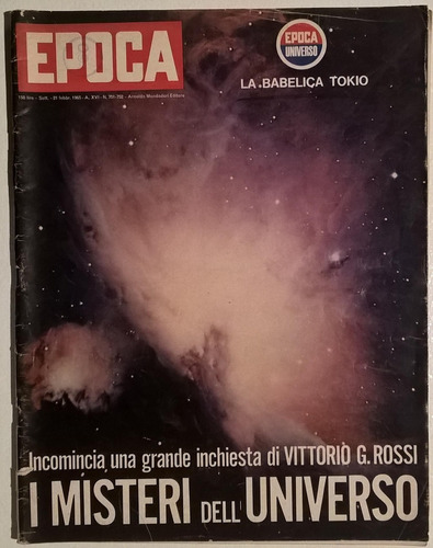 Revista Epoca No751 Feb 65 - Universo - Italiano Sin Inserto (Usado)