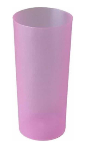 Vaso Trago Largo Plástico Rosa Fiestas Cotillon X 80 Und