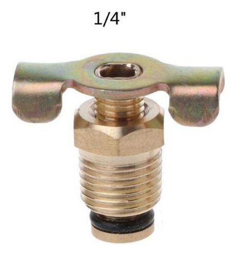 2x Npt 1/4 Válvula De Drenaje De Latón Compresor Conector