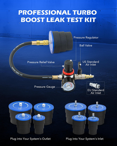 Kit De Comprobador De Fugas Del Sistema Turbo Orion Motor Te