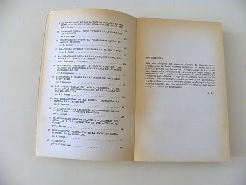 Órdenes, Estamentos Y Clases - C. E. Labrousse Y Otros (Usado)