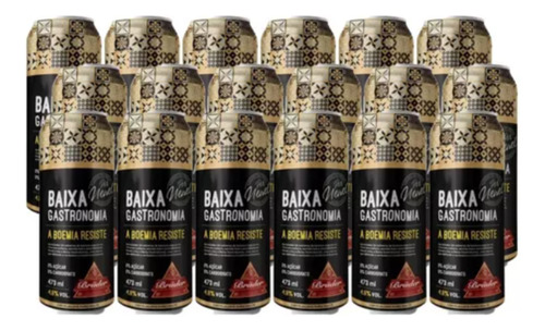 18x Cerveja Bruder Nenel Baixa Gastronomia 473ml Zero Açucar
