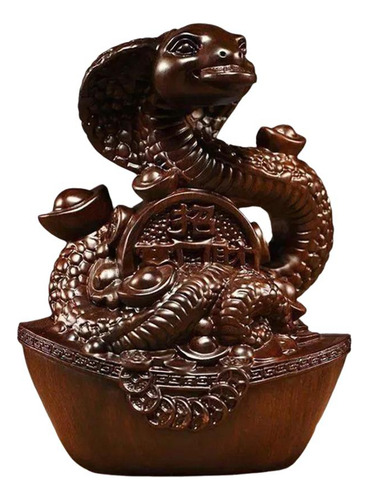 Estatua De Serpiente Tallada En Madera Del Año 2025 Para Esc