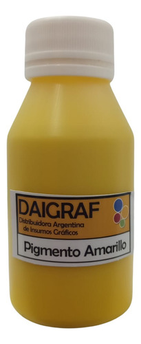 Serigrafia Pigmento Textil Para Tinta Al Agua Amarillo 100gr