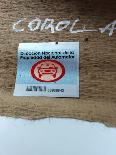 Tapizado Techo Cielorraso Toyota Corolla Mod 2012 (Usado)