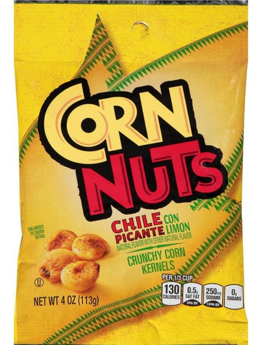 Corn Nuts Botana Chili Piknt Crujiente 113g Importado 2 Pack