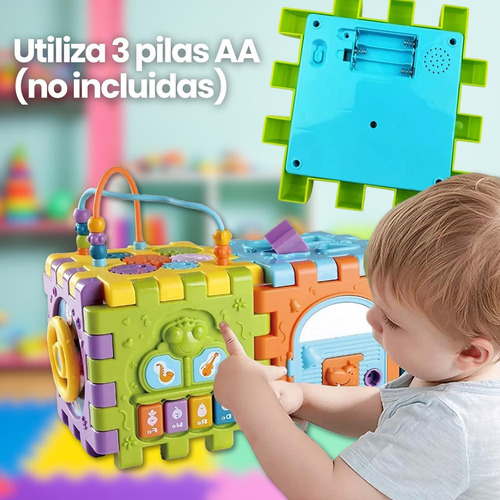 Cubo De Actividades 6 En 1coloridos Juguetes Sensoriales
