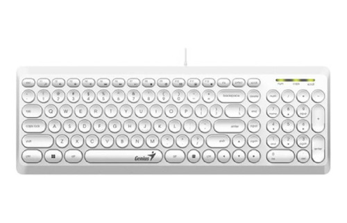 Teclado Multimedia Ultradelgado Genius Slimstar Q200 Usbblan