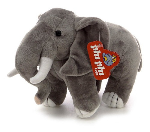 Imagen 1 de 4 de Elefante De Peluche Parado 26 Cm. Original Phi Phi Toys