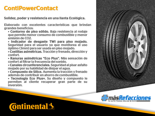 Llanta 185/65r15 92t Continental Contipowercontact