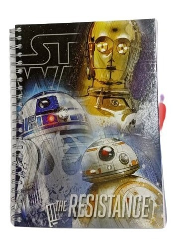 Libreta Espiral 6 Materias 150hj Star Wars 