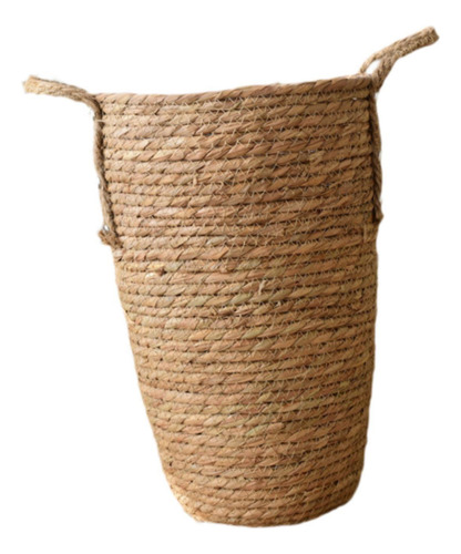 Cesta De Plantilla De Paja Cesta De Cesta De Planta Cesta M