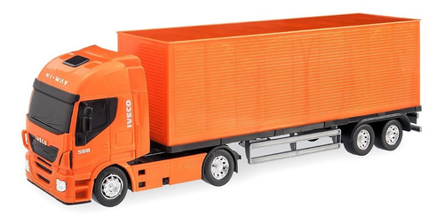 Caminhão Carreta Iveco Hi Way Baú Menino - Usual Brinquedos