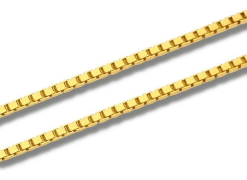 Cordão Em Ouro 18k Corrente Veneziana 60cm 1mm 030060-60